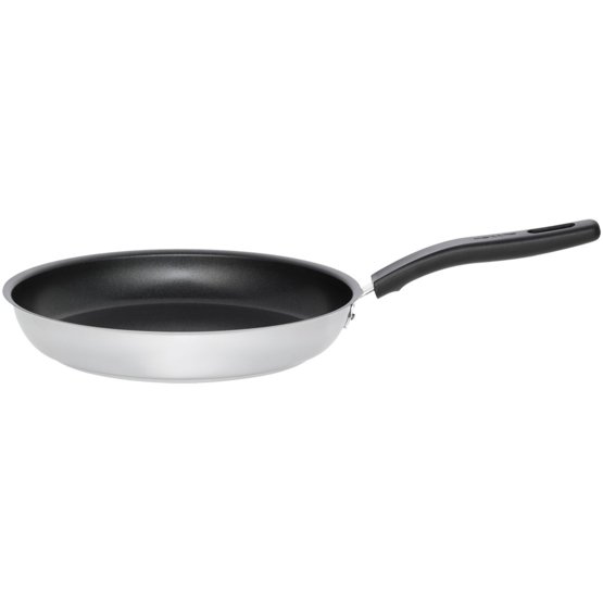 Frying pan 28 cm, stainless steel - Perfect for traditional hobs