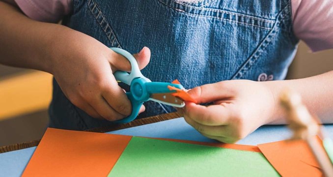 Plastic Safety Scissors Toddlers Training Scissors Paper Cutter