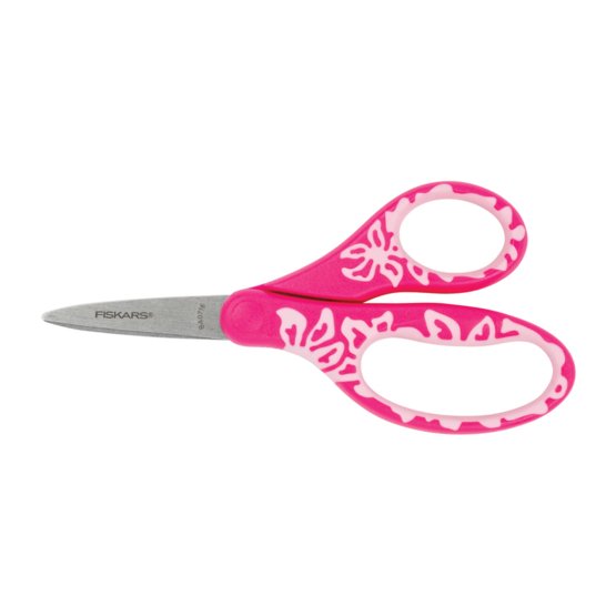 Softgrip® Left-handed Pointed-tip Kids Scissors (5") Pink
